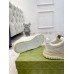 Gucci Womens Re-Web Sneakers in White Leather