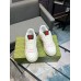 Gucci Womens Re-Web Sneakers in White and Pink Leather