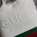 Gucci Medium Tote Bag in Canvas with Embossed Detail