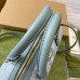 Gucci Ophidia GG Mini Top Handle Bag in Dusty Blue Supreme Canvas