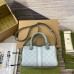 Gucci Ophidia GG Mini Top Handle Bag in Dusty Blue Supreme Canvas