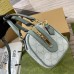 Gucci Ophidia GG Mini Top Handle Bag in Dusty Blue Supreme Canvas