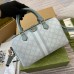 Gucci Ophidia GG Small Top Handle Bag in Dusty Blue Supreme Canvas