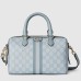 Gucci Ophidia GG Small Top Handle Bag in Dusty Blue Supreme Canvas