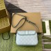 Gucci Ophidia GG Mini Shoulder Bag in Dusty Blue Supreme Canvas