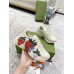 Gucci Womens Rhyton Sneakers With Strawberry Print