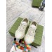 Gucci Womens Rhyton Sneakers With Strawberry Print