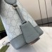 Gucci Ophidia GG Small Shoulder Bag in Dusty Blue Supreme Canvas