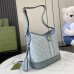 Gucci Ophidia GG Small Shoulder Bag in Dusty Blue Supreme Canvas