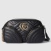 Gucci GG Marmont Small Black Bag with Front Pockets