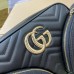 Gucci GG Marmont Small Black Bag with Front Pockets