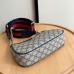 Gucci Ophidia GG Small Handbag in Blue GG Supreme Canvas