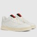 Gucci Mens Re-Web Sneakers in White Leather