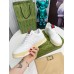 Gucci Mens Re-Web Sneakers in White Leather
