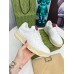 Gucci Mens Re-Web Sneakers in White Leather