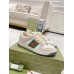 Gucci Womens Screener Sneakers in Leather and Nylon