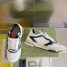 Gucci Mens Re-Web Sneakers in White and Black Leather