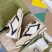 Gucci Mens Re-Web Sneakers in White and Black Leather