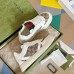 Gucci Mens Re-Web Sneakers in GG Canvas with White Leather