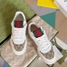 Gucci Mens Re-Web Sneakers in GG Canvas with White Leather