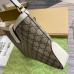 Gucci Padlock Medium Shoulder Bag in GG Canvas with White Calfskin