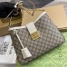 Gucci Padlock Medium Shoulder Bag in GG Canvas with White Calfskin