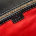 Gucci GG Marmont Large Shoulder Bag in Black Chevron Leather
