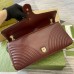 Gucci GG Marmont Large Shoulder Bag in Red Chevron Leather