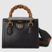 Gucci Diana Mini Tote Bag in Black Calfskin