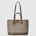 Gucci Ophidia Small Tote Bag in Beige/Ebony GG Supreme Canvas