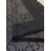Gucci Shawl in Black GG Lame Jacquard
