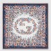 Gucci Interlocking G Floral Shawl in Blue Cashmere