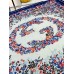 Gucci Interlocking G Floral Shawl in Blue Cashmere
