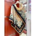 Gucci Interlocking G Floral Shawl in Black/Beige Cashmere