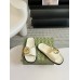 Gucci Marina Chain Slide Sandals in White Leather