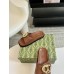Gucci Marina Chain Slide Sandals in Brown Leather