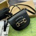 Gucci Horsebit 1955 Mini Top Handle Bag in Black Calfskin Gucci Horsebit 1955 Mini Top Handle Bag in Black Calfskin