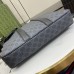 Gucci Briefcase in Black GG Supreme Canvas with Shoulder Strap