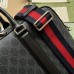 Gucci Briefcase in Black GG Supreme Canvas with Shoulder Strap