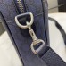 Gucci Ophidia GG Medium Briefcase in Blue GG Supreme Canvas