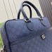 Gucci Ophidia GG Medium Briefcase in Blue GG Supreme Canvas