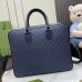 Gucci Ophidia GG Medium Briefcase in Blue GG Supreme Canvas