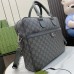 Gucci Ophidia GG Medium Briefcase in Grey GG Supreme Canvas