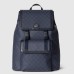 Gucci Ophidia GG Large Backpack in Blue GG Supreme Canvas