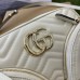Gucci GG Marmont Small White Bag with Front Pockets