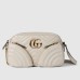 Gucci GG Marmont Small White Bag with Front Pockets