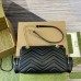 Gucci GG Marmont Small Bag with Multi-pocket in Black Chevron Leather