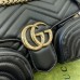 Gucci GG Marmont Small Bag with Multi-pocket in Black Chevron Leather