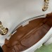 Gucci GG Marmont Small Bag with Multi-pocket in White Chevron Leather
