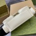 Gucci GG Marmont Small Bag with Multi-pocket in White Chevron Leather